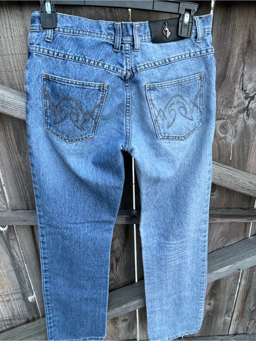Baby Phat Y2K Embroidered Back Pocket Jeans Medium Wash Denim Junior Size 3